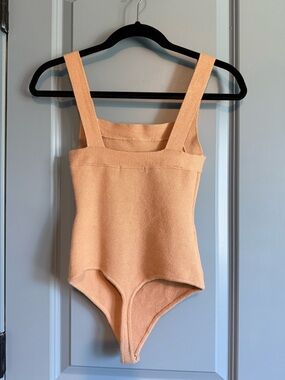 A&F Tan Bodysuit with Wide Straps size XS